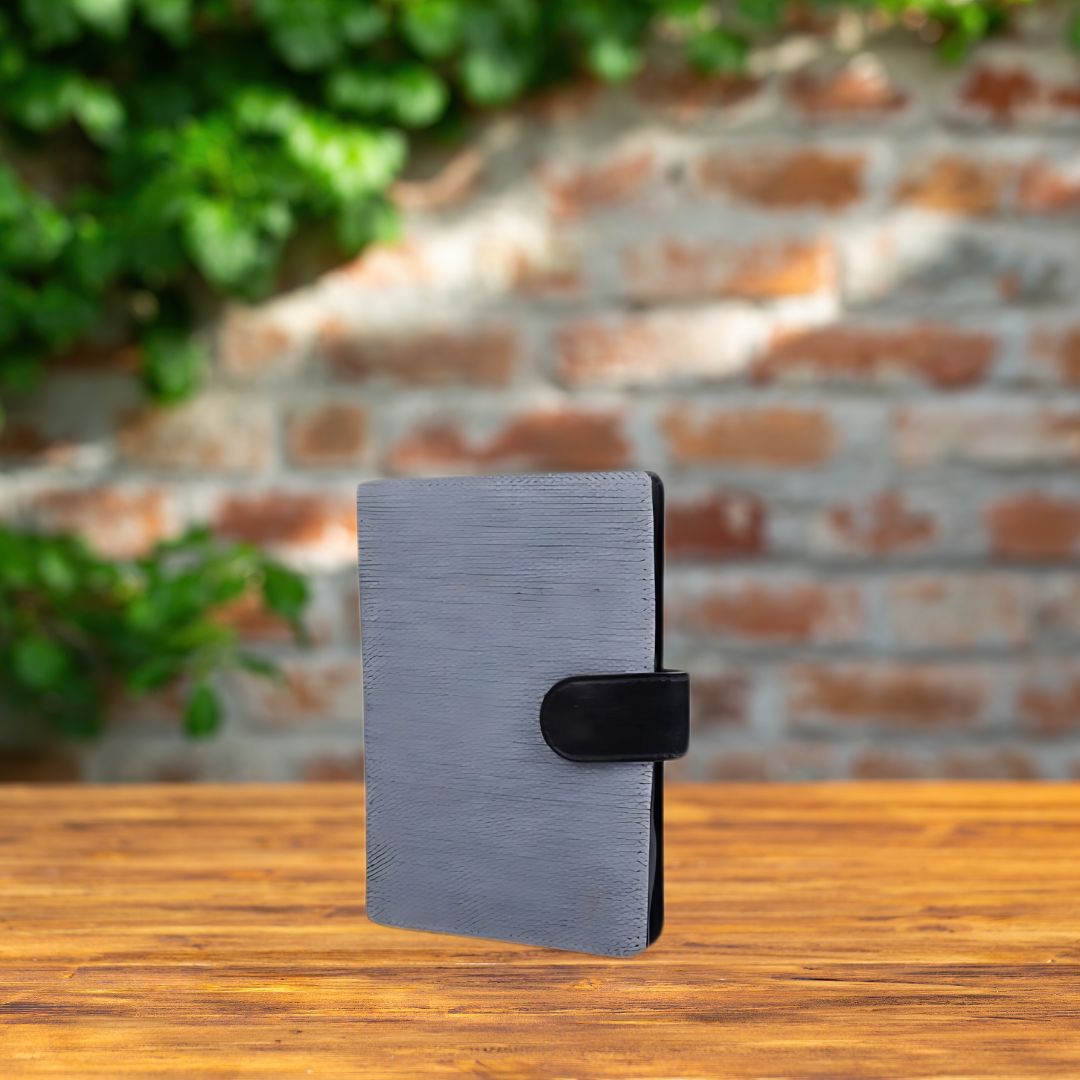 Q83 - Canvas Gray Set of 4: Multi use Passport holder, Wallet, Card holder, Metal Pen - corporate gift by YuBingo