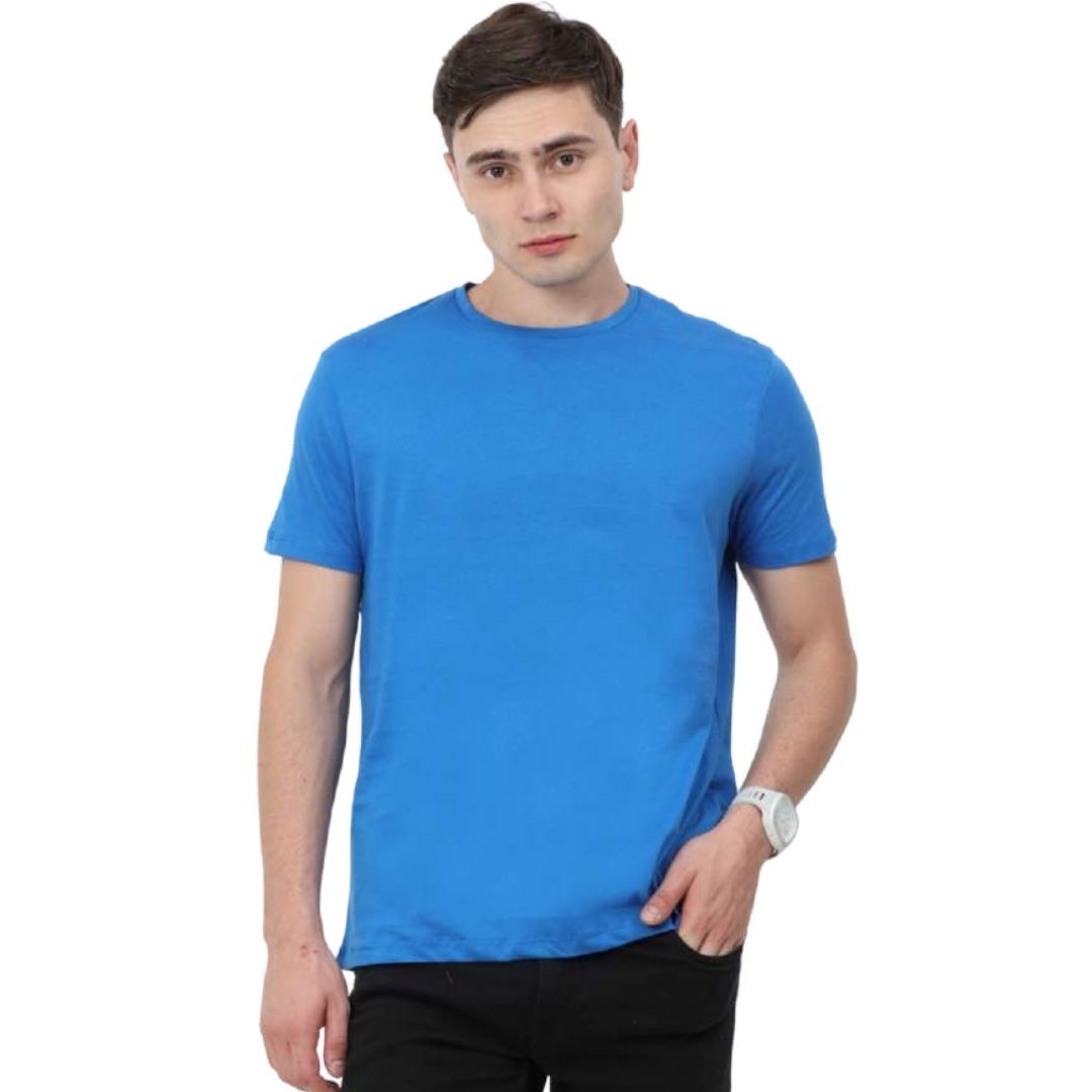 Rare Rabbit Round Neck T-Shirt - Atlantic Blue - corporate gift by YuBingo
