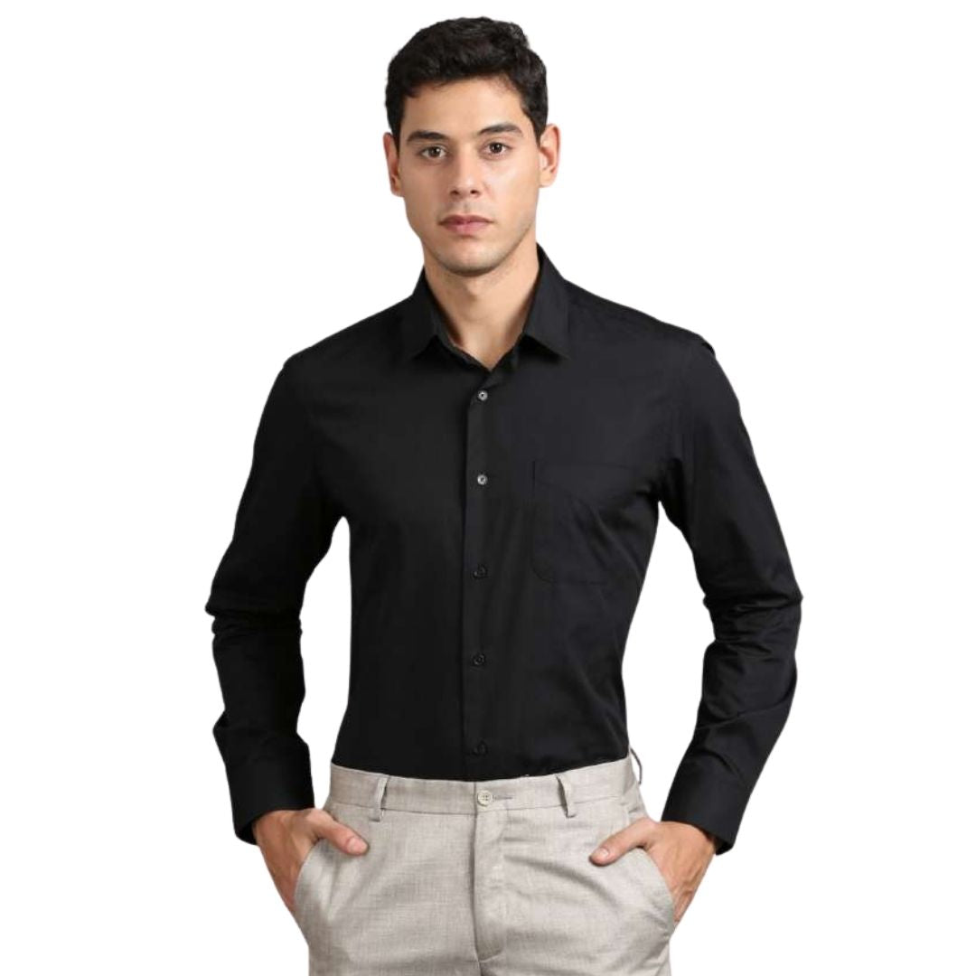Rare Rabbit Black Formal Shirt - Corp Zander - corporate gift by YuBingo
