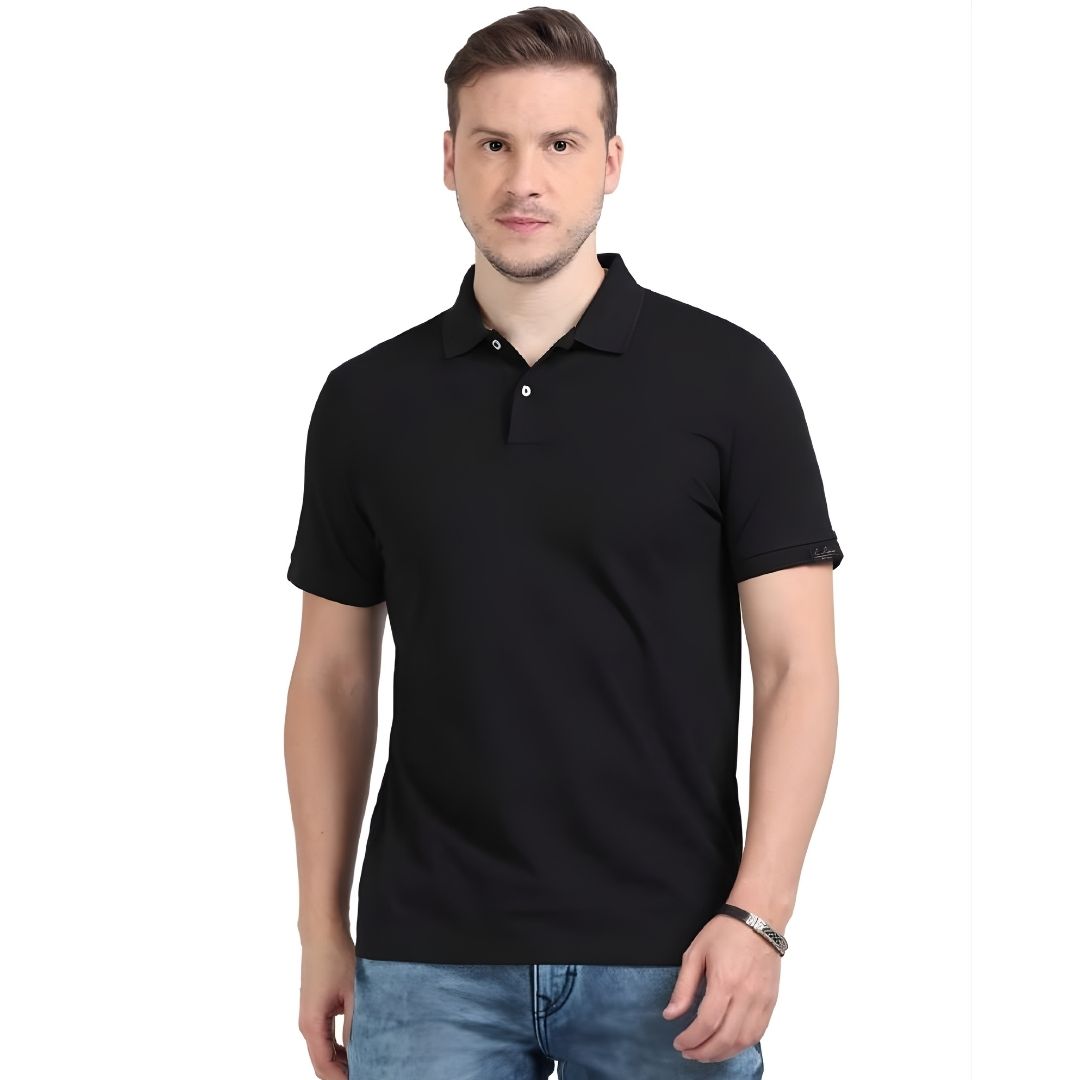 Rare Rabbit Premium Polo - Black (Unisex) - corporate gift by YuBingo