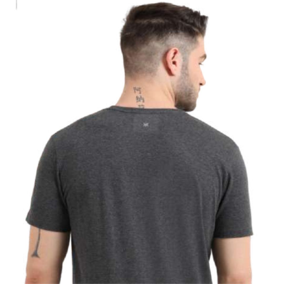 Rare Rabbit Charcoal Melange Round Neck T-Shirt - product image 3