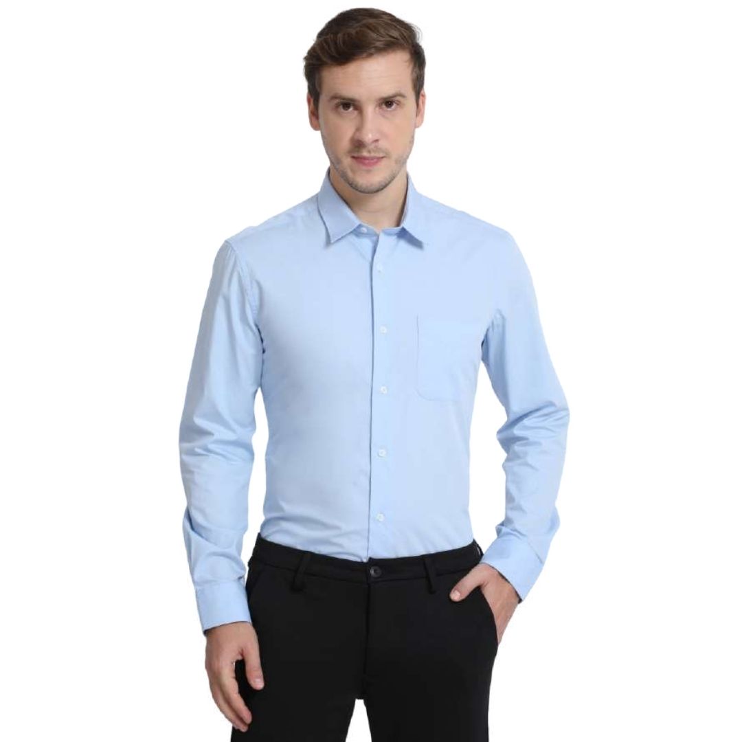Rare Rabbit Corp Zander Sky Blue Formal Shirt - corporate gift by YuBingo