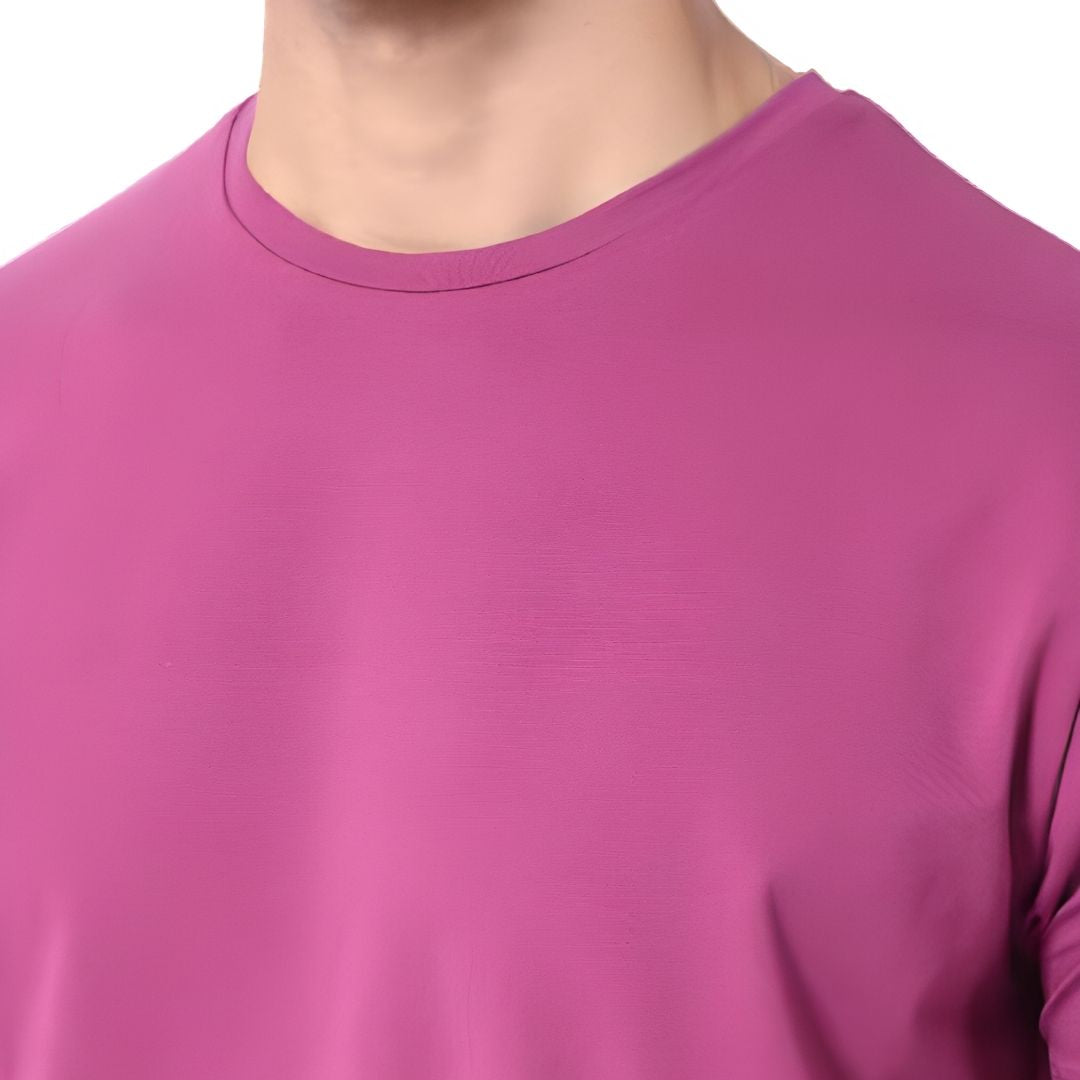 Rare Rabbit Signature Round Neck Unisex Tee - Magenta - product image 3