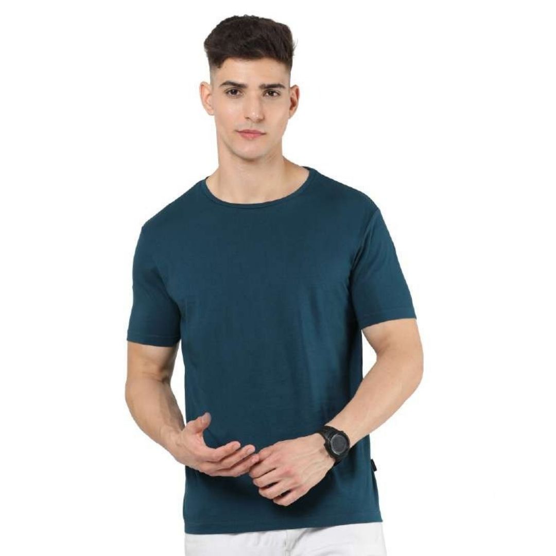 Rare Rabbit Round Neck T-Shirt - Petrol (Unisex) - corporate gift by YuBingo