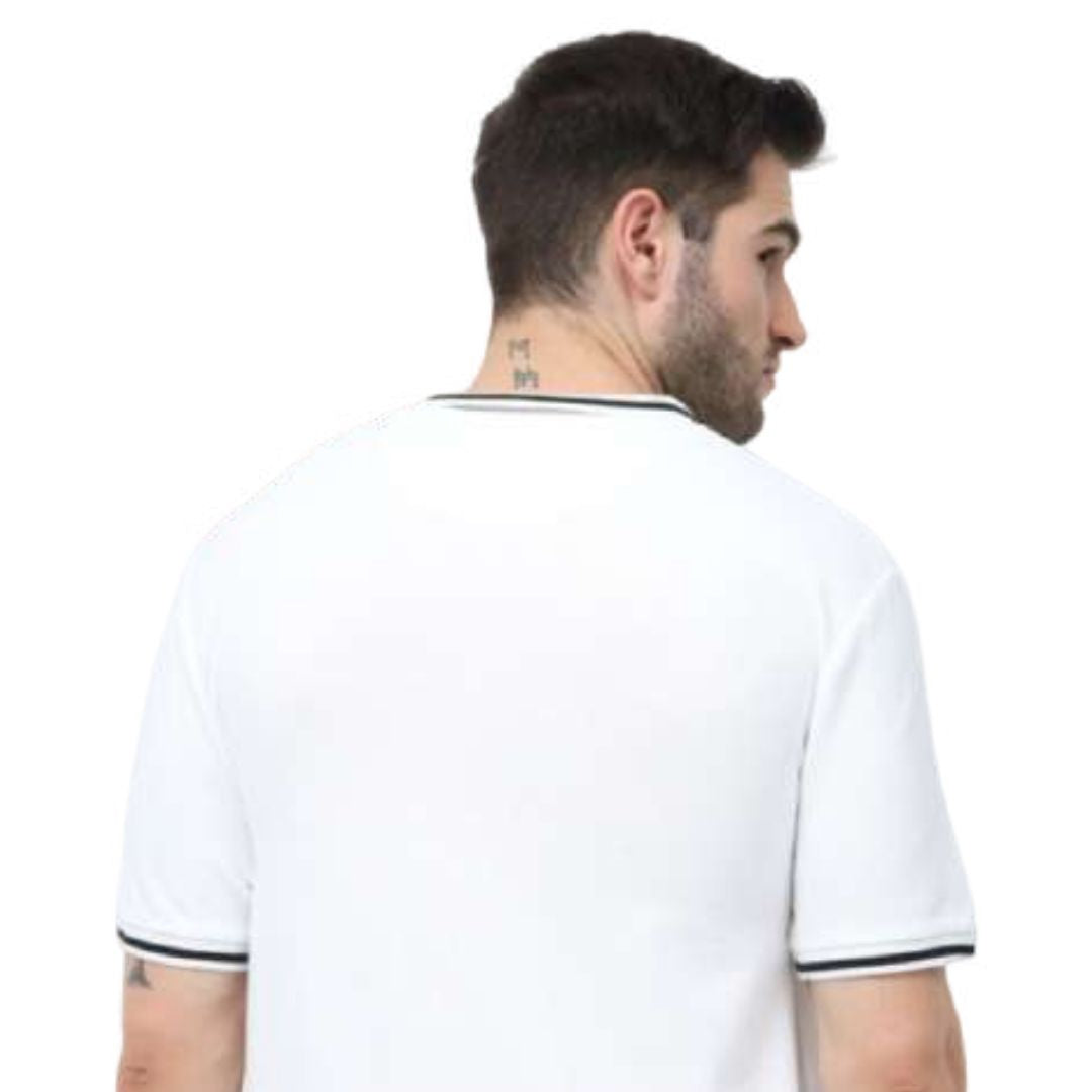 Rare Rabbit White Polo Tee with Black Tipping - product image 2
