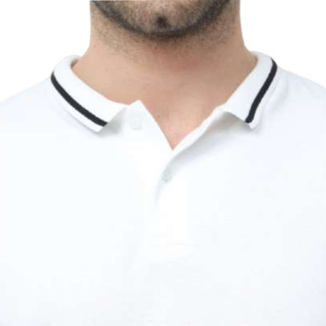Rare Rabbit White Polo Tee with Black Tipping - product image 3
