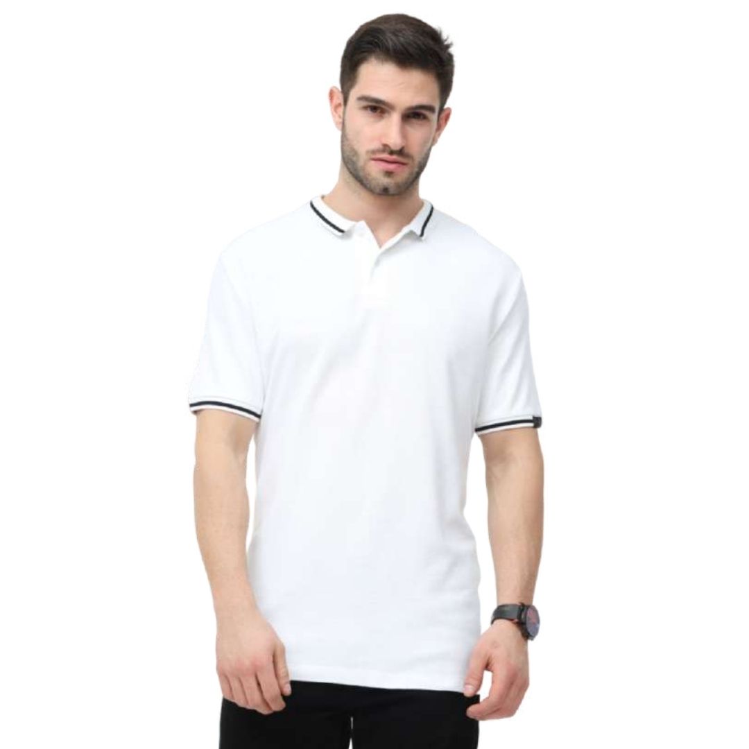 Rare Rabbit White Polo Tee with Black Tipping - corporate gift by YuBingo