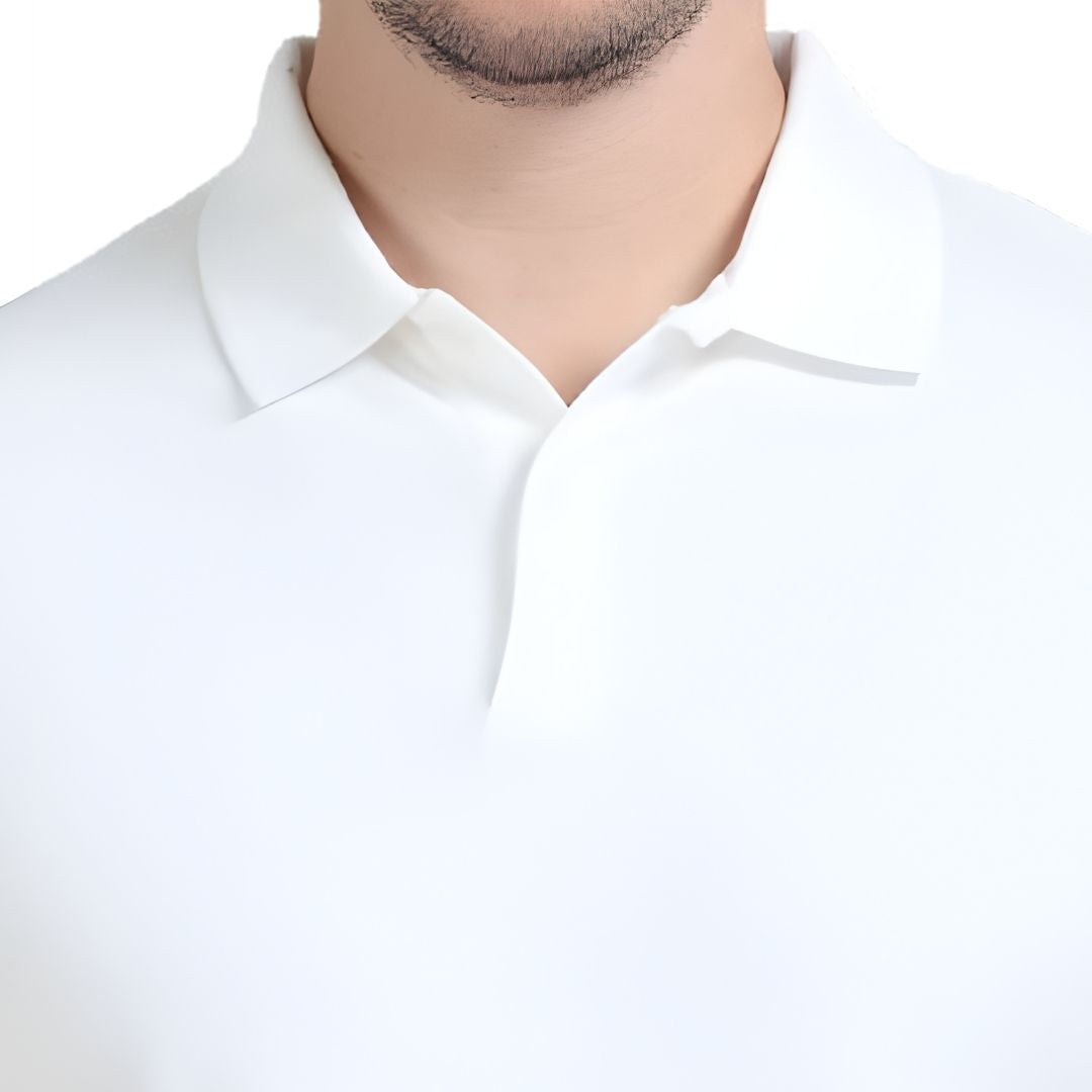 Rare Rabbit Premium White Polo - Unisex Cotton Lycra Tee - product image 3