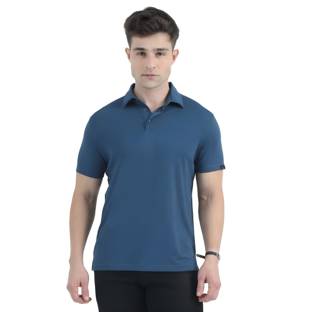 Rare Rabbit Signature Polo - Teal Blue - corporate gift by YuBingo