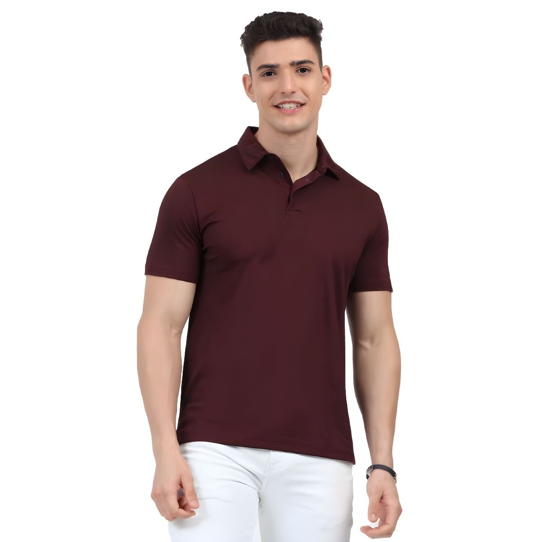 Rare Rabbit Signature Polo - Maroon (Unisex) - corporate gift by YuBingo