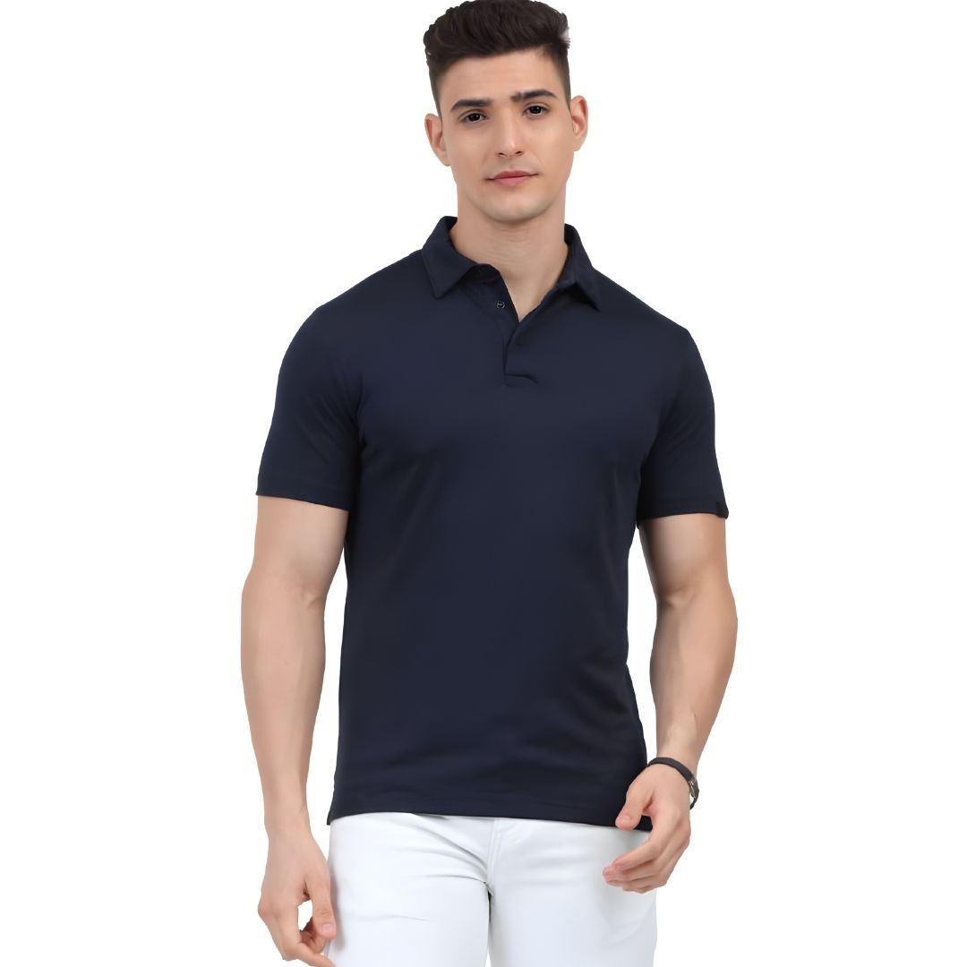Rare Rabbit Signature Polo - Navy Blue - corporate gift by YuBingo