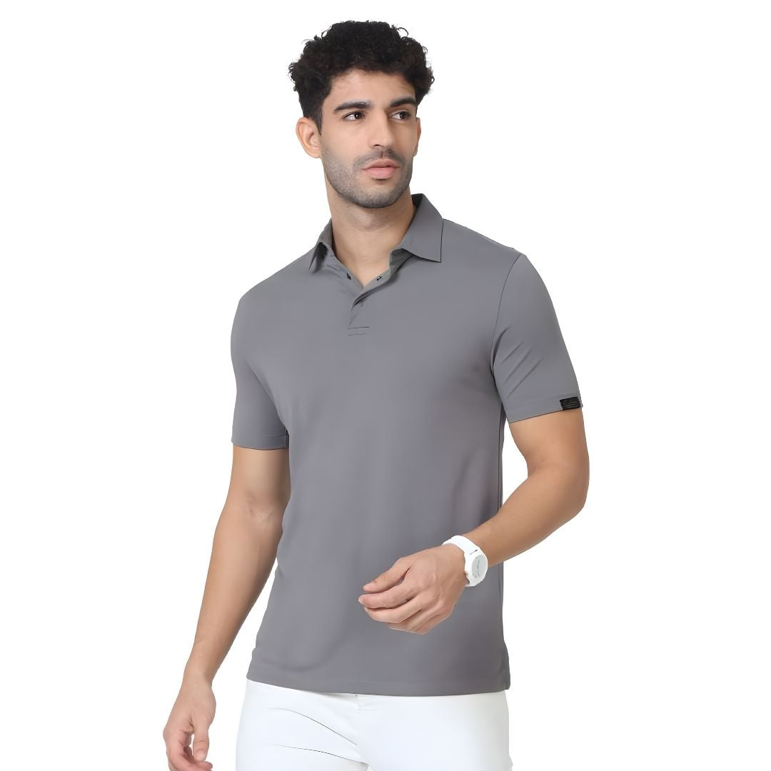 Rare Rabbit Signature Polo - Metallic Grey (Unisex) - corporate gift by YuBingo