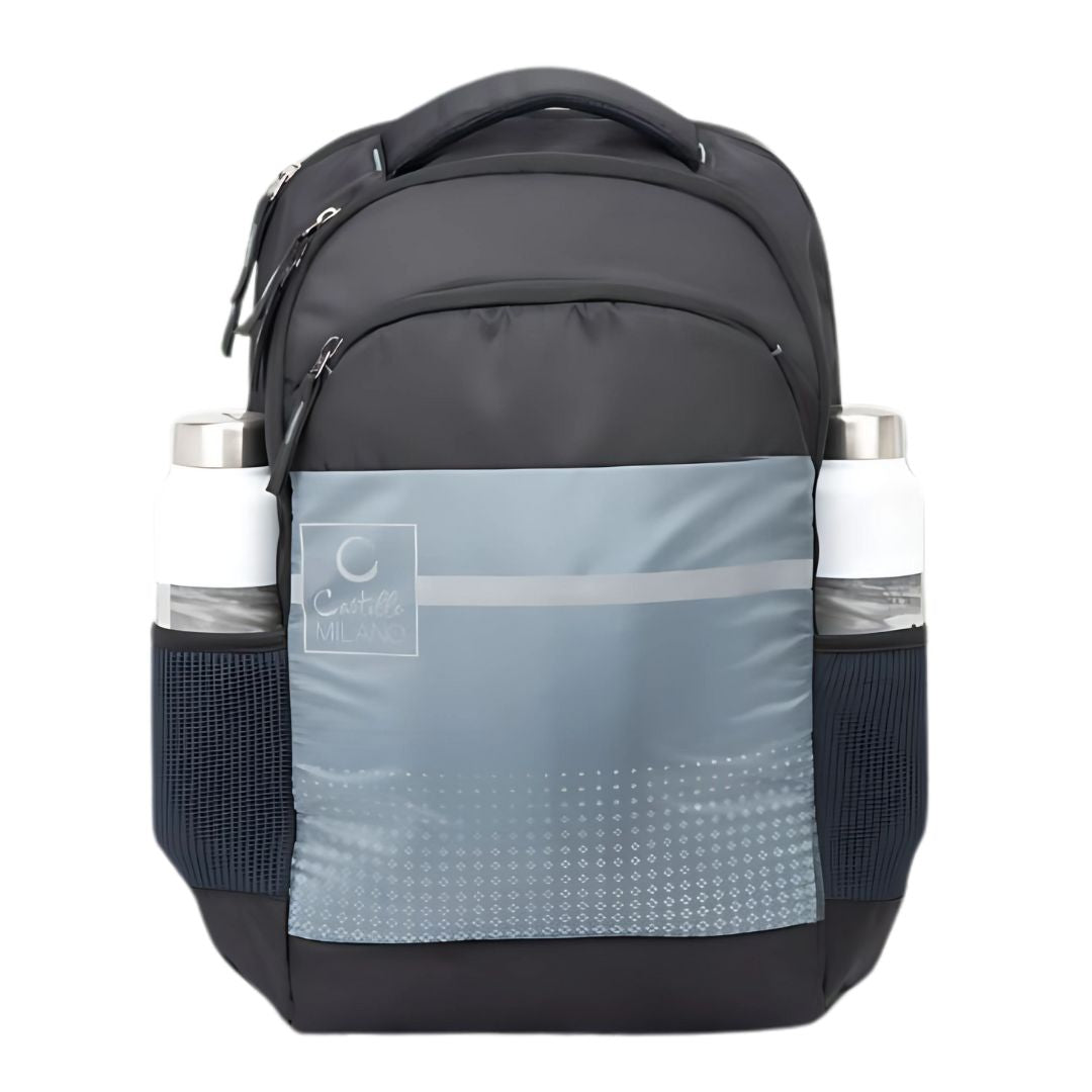 S23 - Flow: 3-Pocket Designer Laptop Bag with Rain Cover (15") - corporate gift by YuBingo
