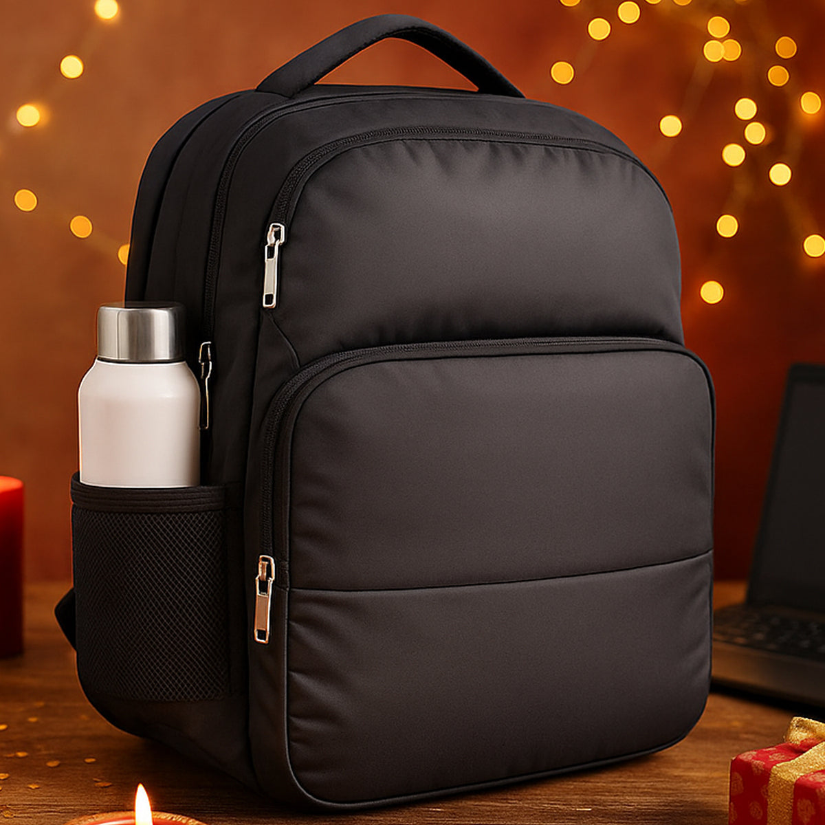 S27 - Buddy: 2 Tone Laptop Bag with Double Bottle Pocket - corporate gift by YuBingo