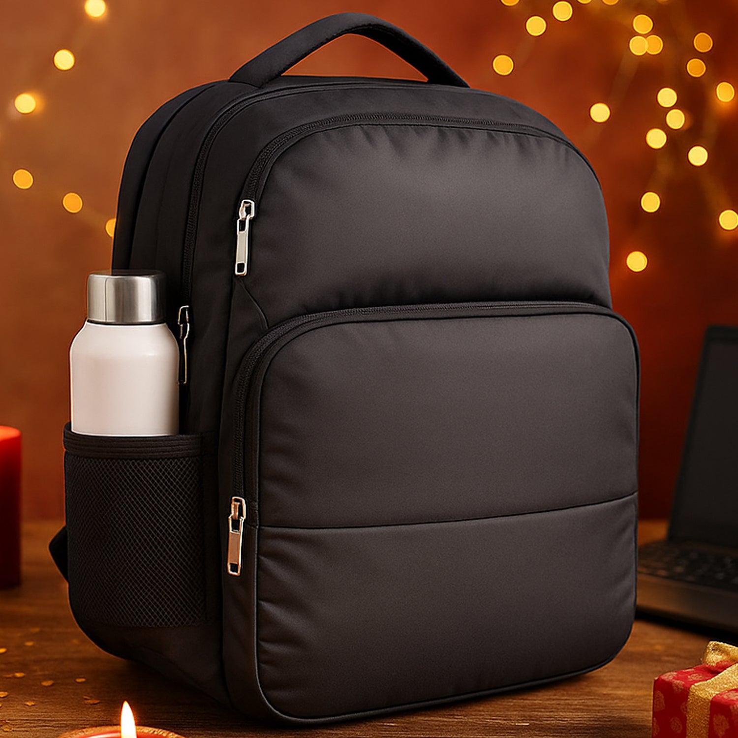 S27 - Buddy: 2 Tone Laptop Bag with Double Bottle Pocket - corporate gift by YuBingo