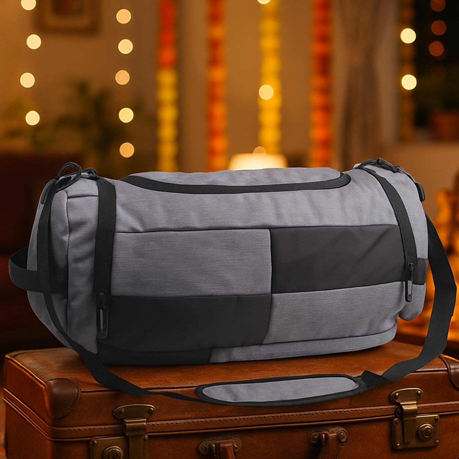 S40 - Premium Checkers Travel Duffel Bag with Laptop & Shoe Compartment - corporate gift by YuBingo