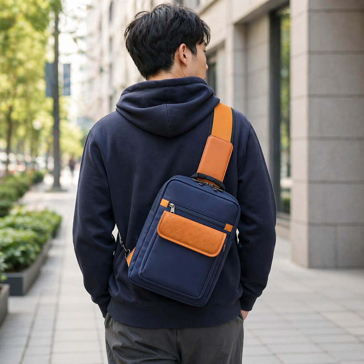 Nomad Blu: Premium travel sling bag with Side lock - Premium Corporate Gift | S75 - corporate gift by YuBingo