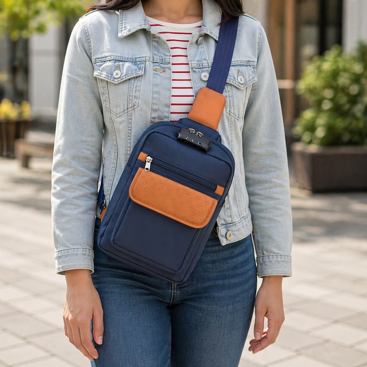 Nomad Blu: Premium travel sling bag with Side lock - Premium Corporate Gift | S75 - product image 3