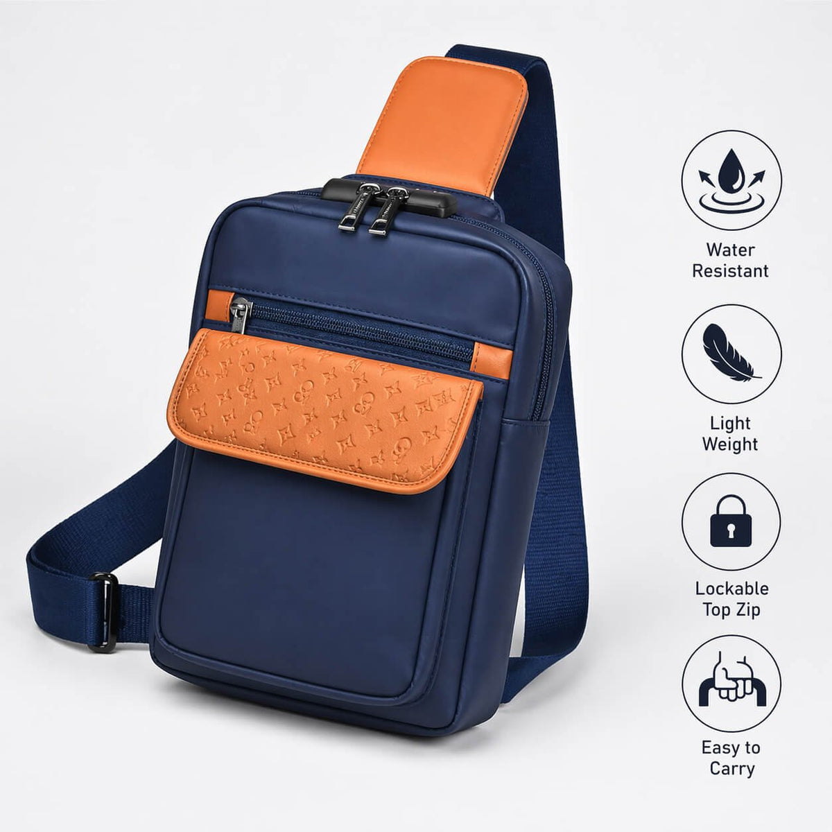 Nomad Blu: Premium travel sling bag with Side lock - Premium Corporate Gift | S75 - corporate gift by YuBingo