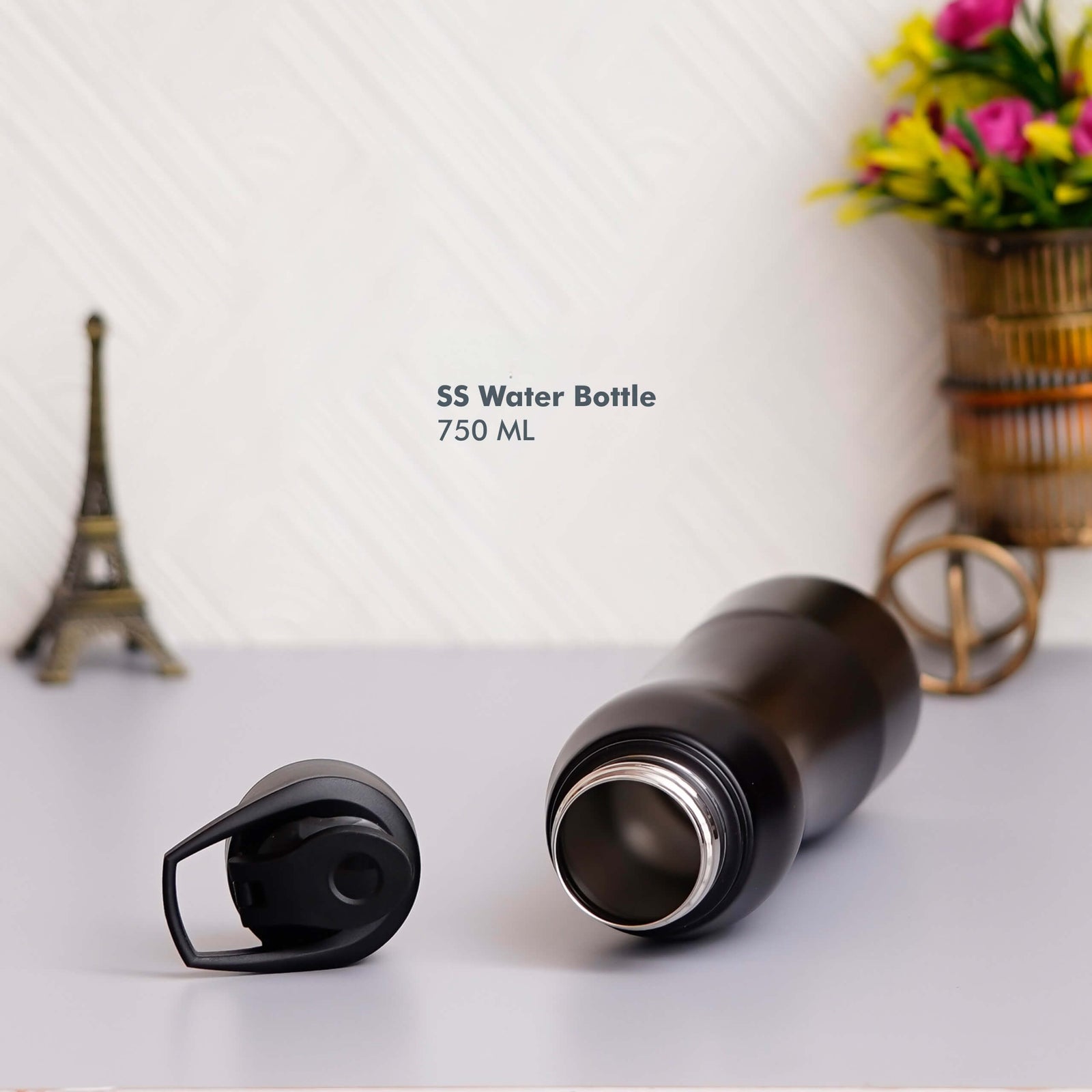 Customizable Black Stainless Steel Bottle - 750 ML - product image 3