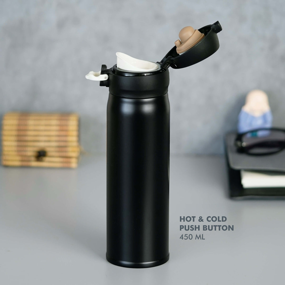 Black Stainless Steel Bottle - 450 ML - product image 3