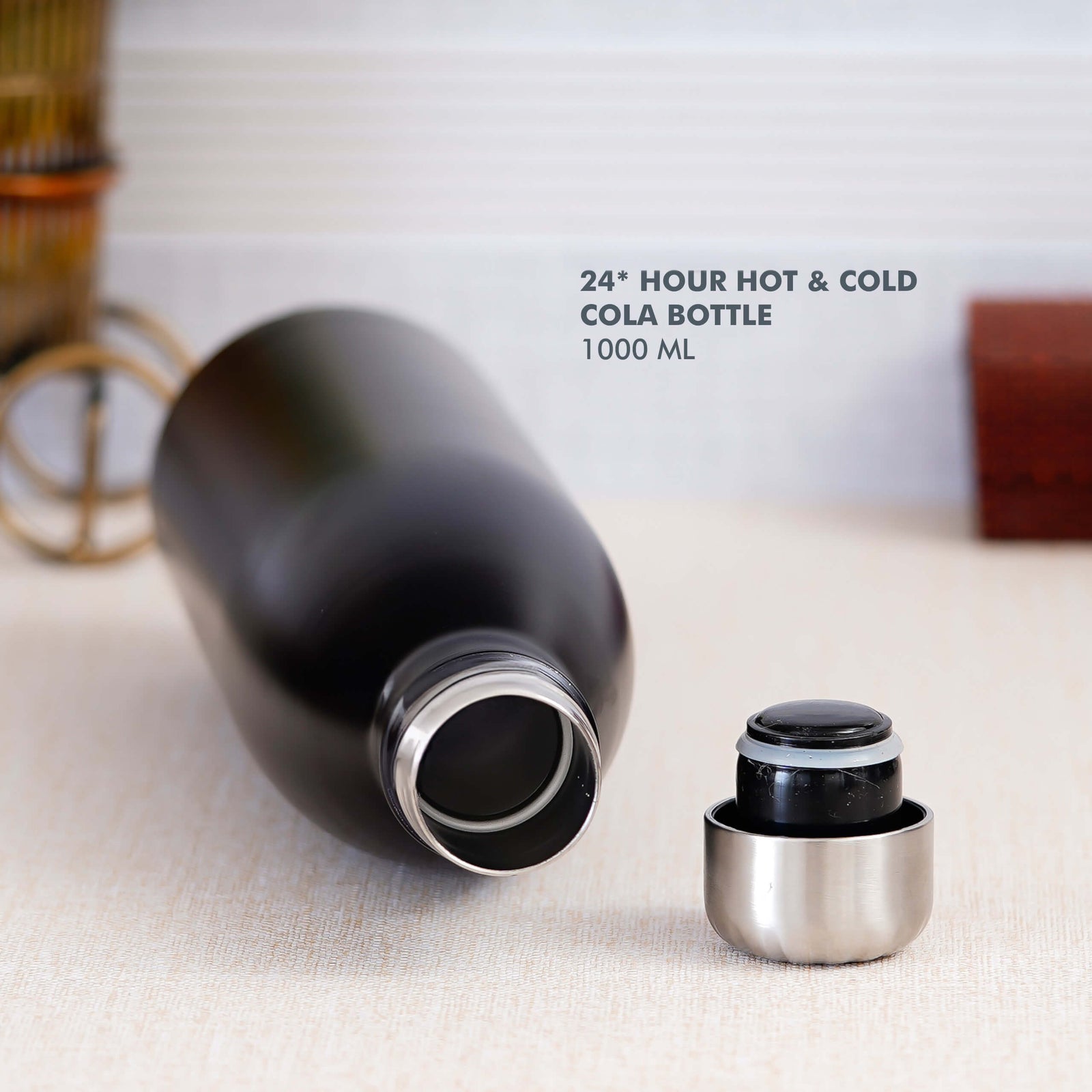 Black Stainless Steel Cola Bottle - 1000 ML - product image 3