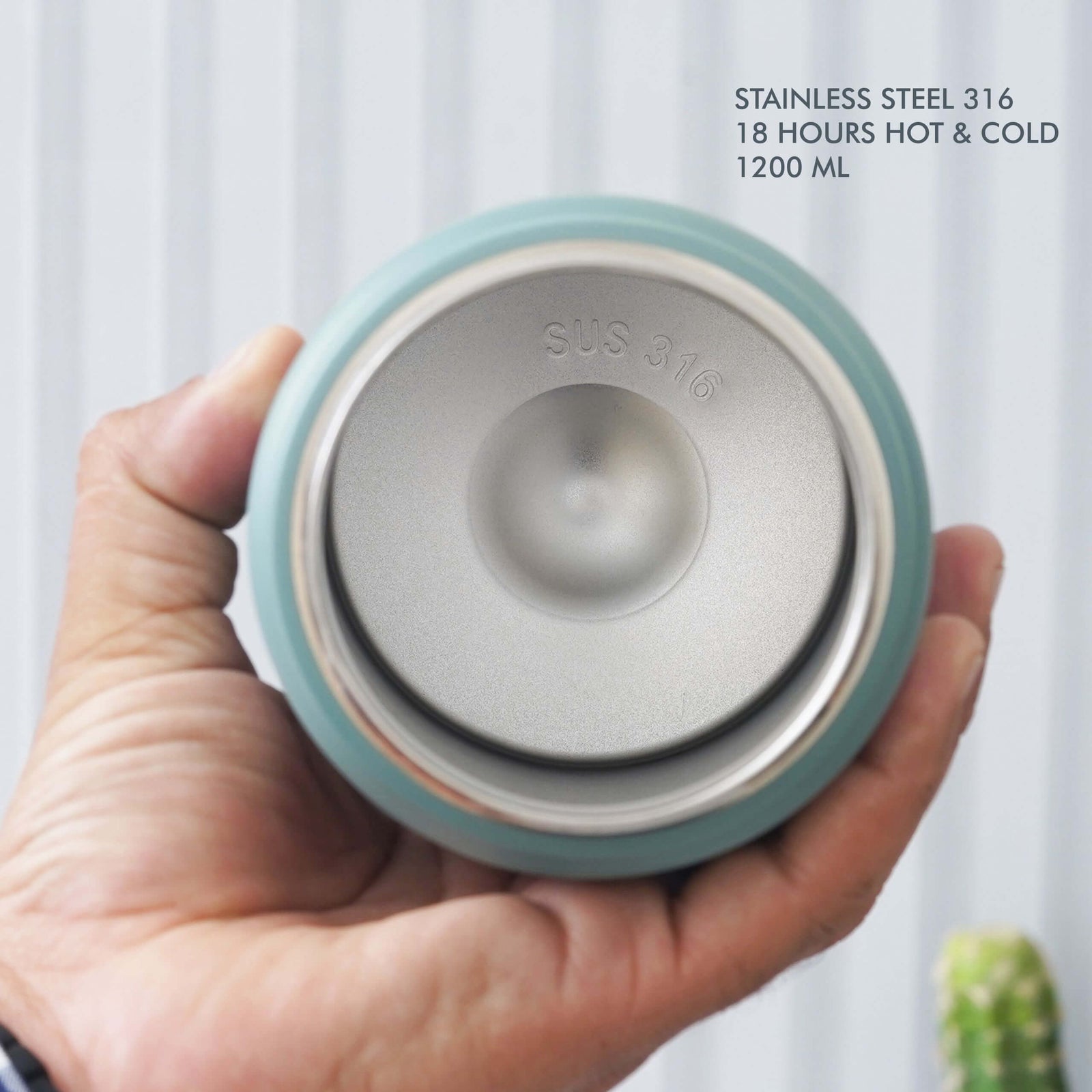 Green Stainless Steel Bottle - 1200 ML - product image 6