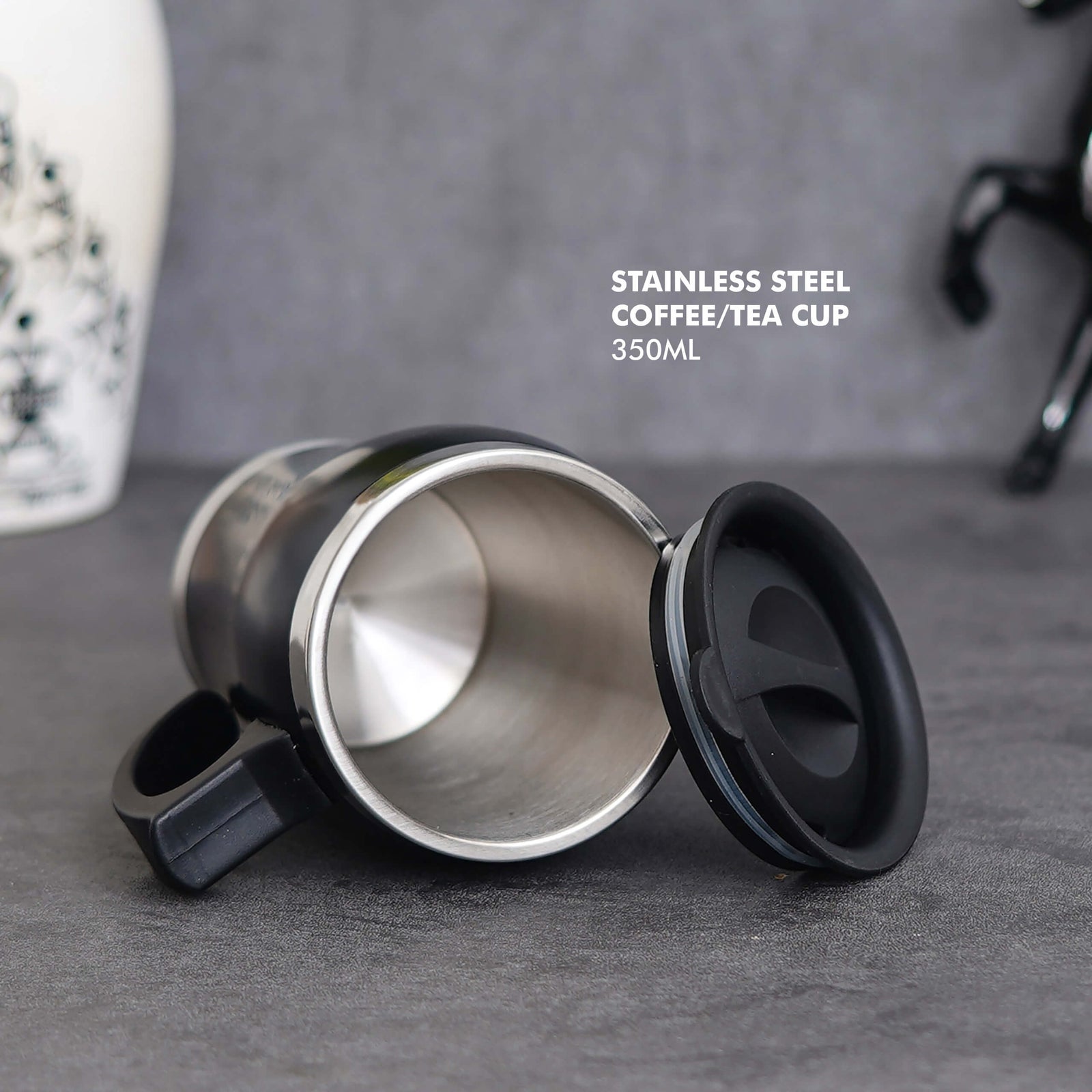 Personalized Stainless Steel Coffee/Tea Cup Mug - Start Your Day Right - corporate gift by YuBingo