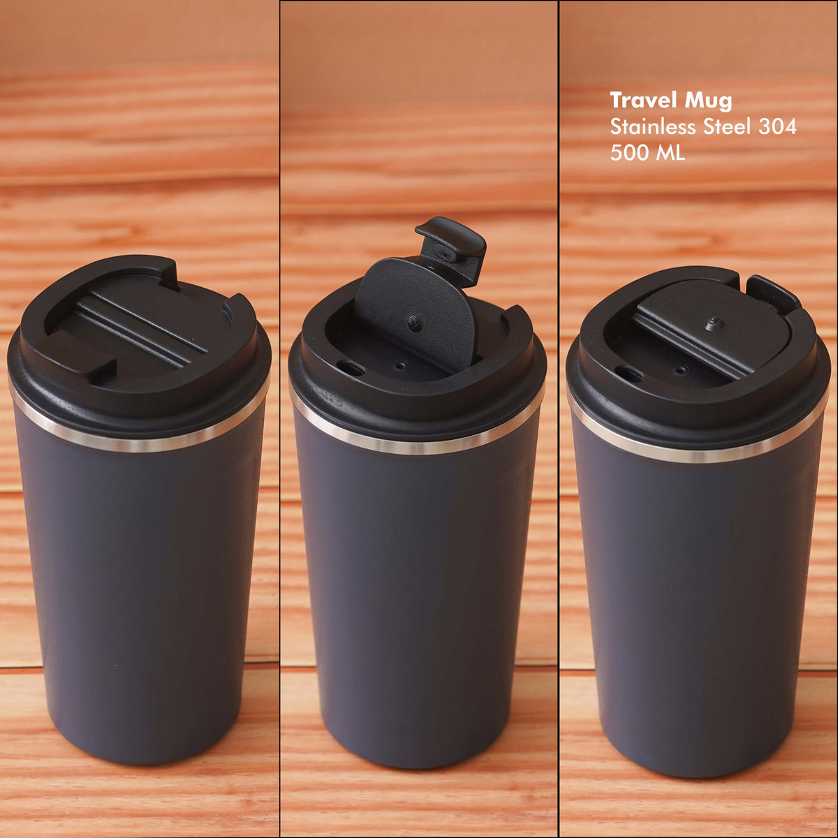 Customizable Blue Stainless Steel Travel Mug - Perfect for Your Daily Commute - product image 5