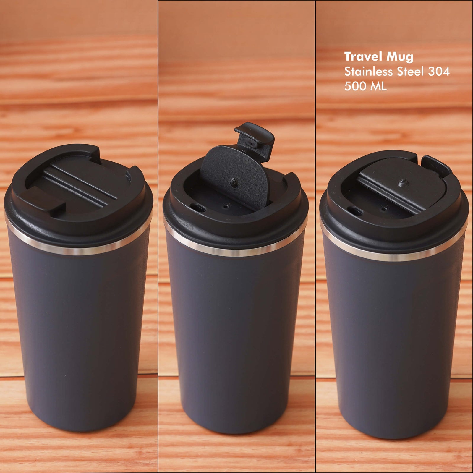 Customizable Blue Stainless Steel Travel Mug - Perfect for Your Daily Commute - product image 5