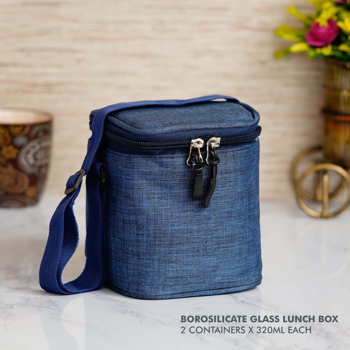Compact Borosilicate Glass Lunch Box Set - Perfect for Portion Control - product image 2