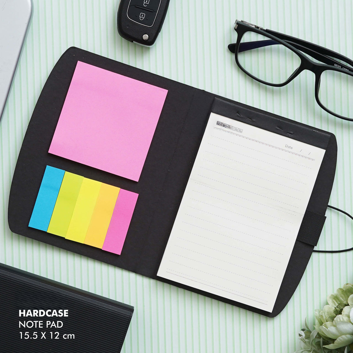 Personalized Black Hardcase Notepad - Keep Your Ideas Secure - product image 2