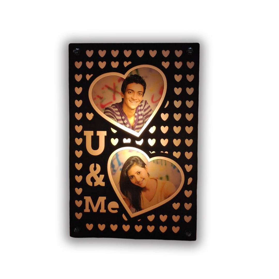 Warm White U & Me LED Frame - corporate gift by YuBingo