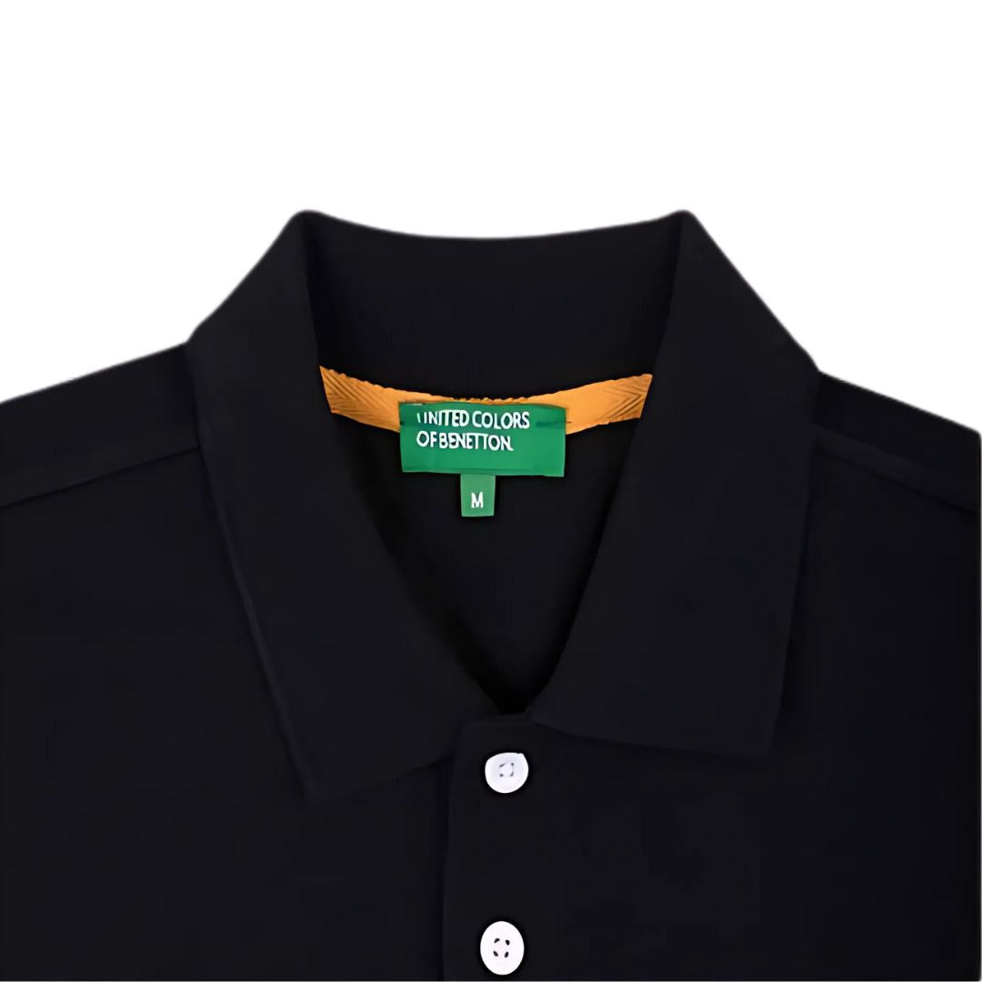 United Colors of Benetton (UCB) Black Polo T-Shirt - product image 3