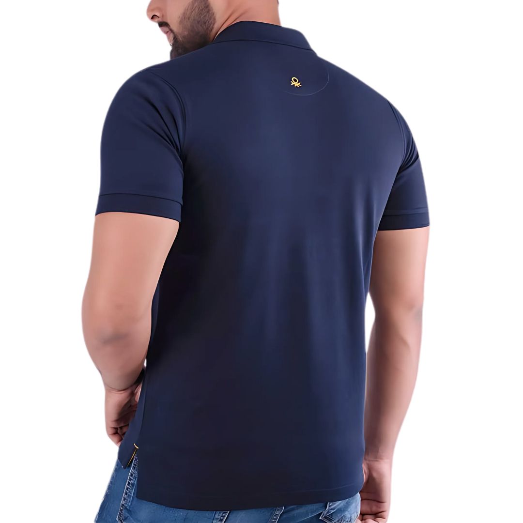 UCB Navy Blue Polo T-Shirt for Men (Cotton-Poly Blend) - product image 2