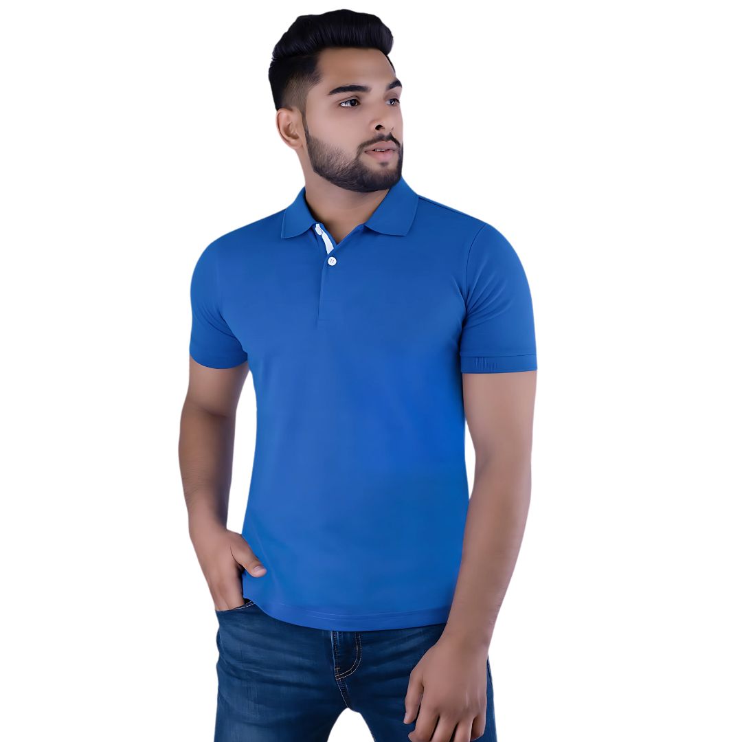 Benetton UCB Polo T-Shirt - Royal Blue (Men) - corporate gift by YuBingo
