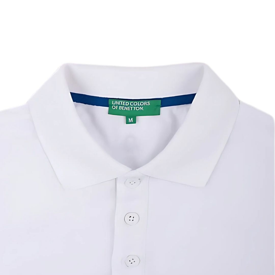 UCB Polo T-Shirt (White) - Men’s Cotton Poly Polo - product image 3