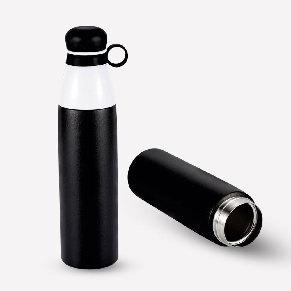Pearl Double Cap Vacuum Bottle with Carry Loop 750 ml - corporate gift by YuBingo