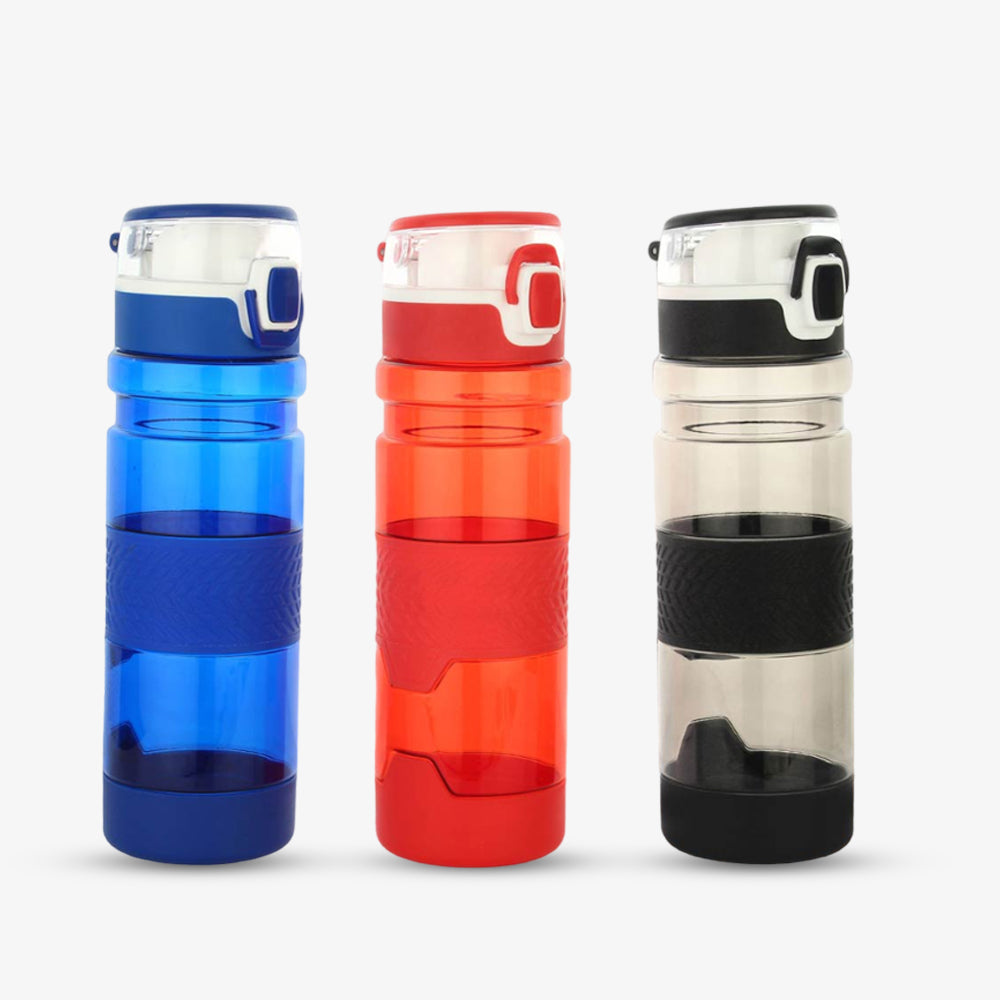 Grip-On Push Button Bottle with Silicon Grip 600ml - corporate gift by YuBingo