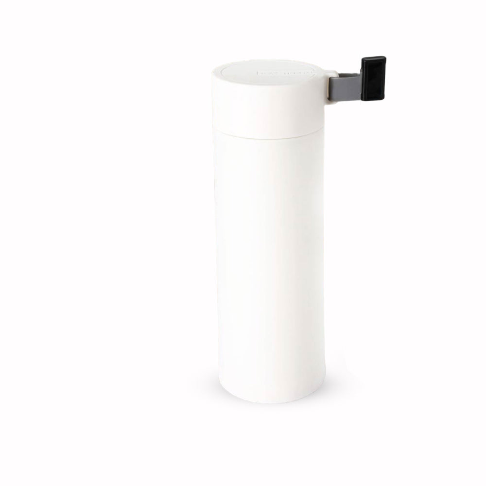 Fashion Glass Bottle with Plastic Outer Body - White, 450ml - corporate gift by YuBingo