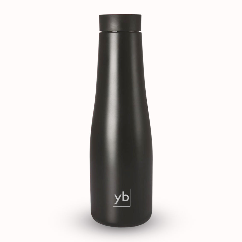 Omega Vacuum Flask with Press Lock Cap - 700ml Capacity in Black - corporate gift by YuBingo