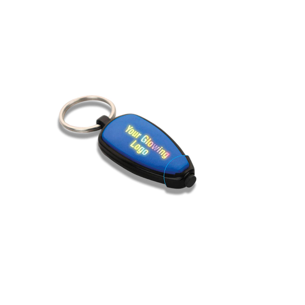 Logo Highlight Keychain with Multicolor Backlight - corporate gift by YuBingo