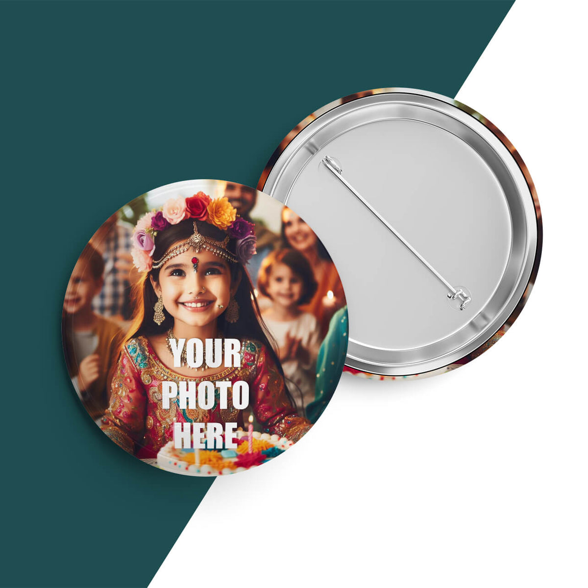 Wear Your Memories: Custom Photo Button Badge - corporate gift by YuBingo