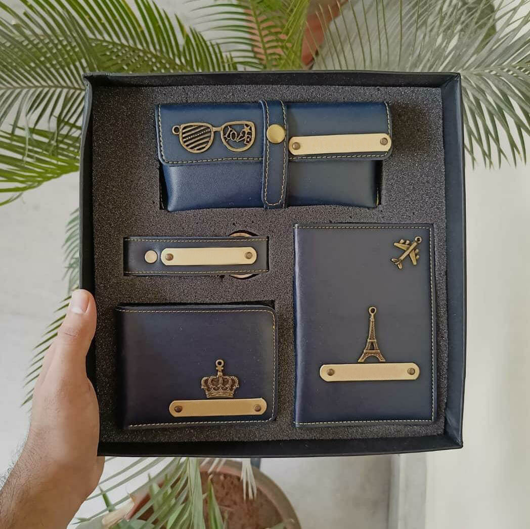 4 Piece Faux Series Combo (Wallet, Eyewear Case, Passport Holder, Keychain) - product image 3