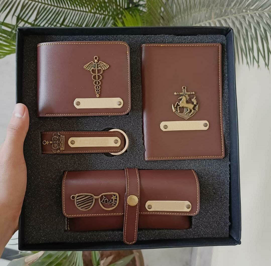 4 Piece Faux Series Combo (Wallet, Eyewear Case, Passport Holder, Keychain) - product image 3