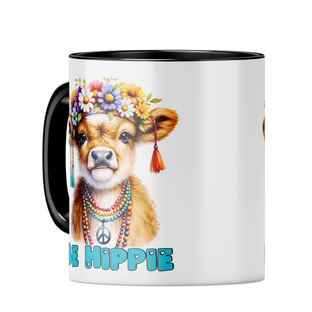 Be Hippie Coffee Mug - corporate gift by YuBingo
