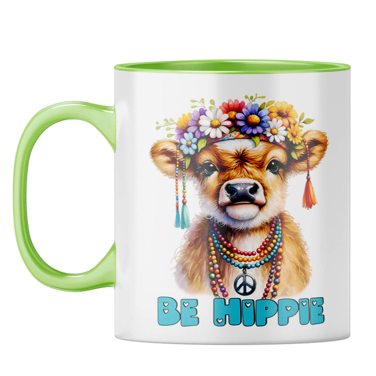Be Hippie Coffee Mug - corporate gift by YuBingo