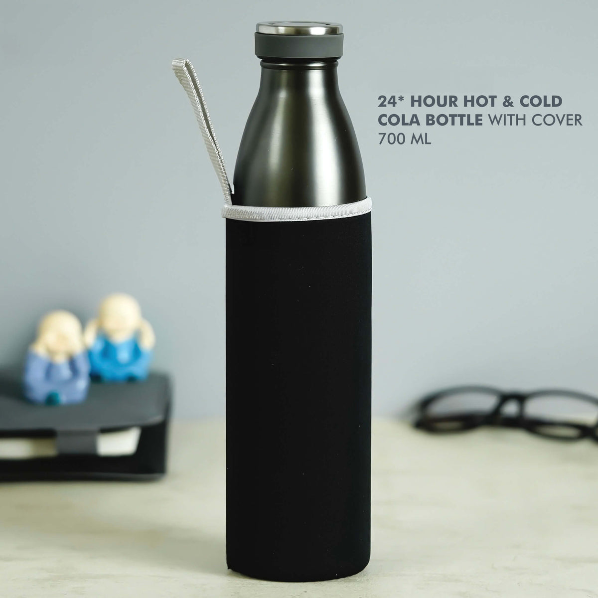 Black Stainless Steel Bottle - 700 ML - product image 2