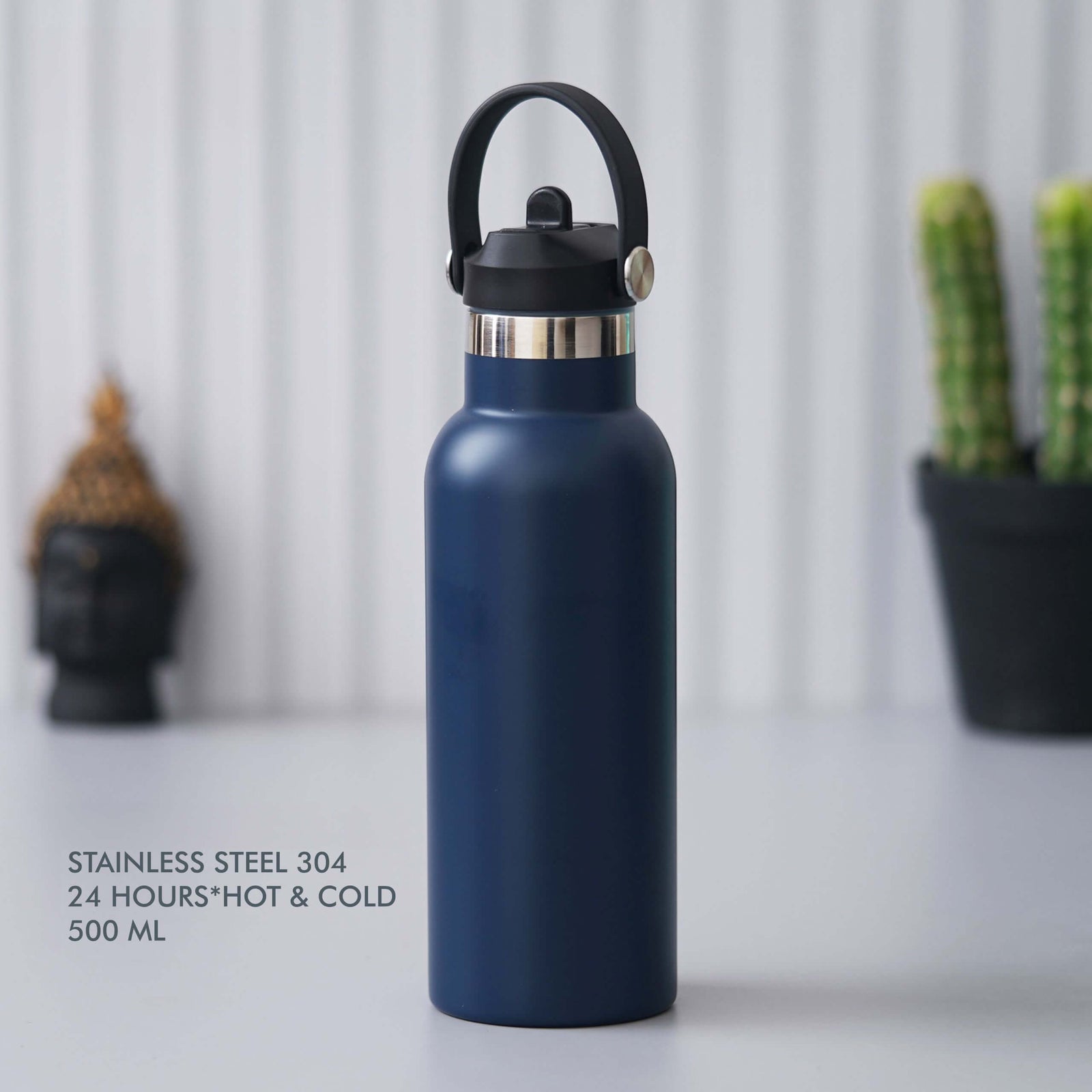Blue Stainless Steel Bottle - 500 ML - corporate gift by YuBingo