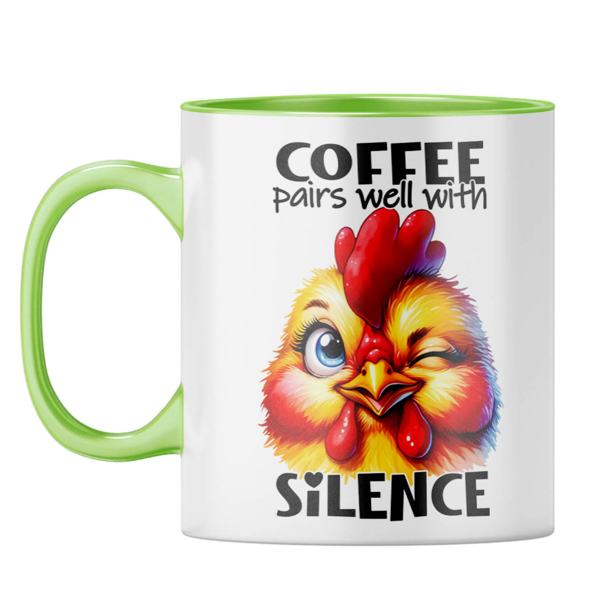 Coffee Pairs Well With Silence Coffee Mug - corporate gift by YuBingo